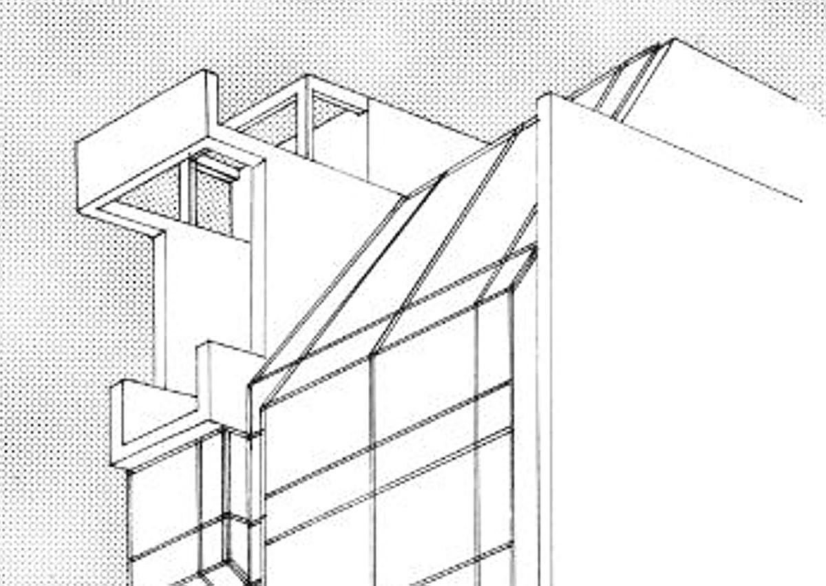 Imagen secundaria 1 - Arriba, el arquitecto Juan Daniel Fullaondo. Sobre estas lineas, un boceto de su diseño y una foto histórica del edificio.